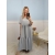 Sukienka Gracja plus size jasno szara