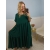 Sukienka Gracja butelkowa zieleń plus size