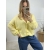 Krótki kardigan Monica pastelowy żółty
