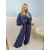 Komplet wiskozowy Ferro plus size granatowy