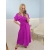 Sukienka szmizjerka midi Alice amarantowa plus size