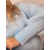 Sweter z wełną Pastel błękitny