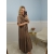 Sukienka Irene plus size mokka