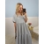 Sukienka Gracja plus size jasno szara