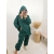 Komplet bawełniany Modern II plus size butelkowa zieleń