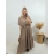 Sukienka Irene mokka plus size