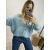 Krótki kardigan Monica baby blue