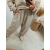Komplet bawełniany Modern II plus size beżowy