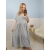 Sukienka Gracja jasno szara plus size