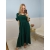 Sukienka Gracja butelkowa zieleń plus size