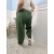 Spodnie wiskozowe baggy khaki