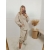 Komplet bawełniany Modern II plus size beżowy