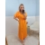 Sukienka szmizjerka midi Alice pomarańcz plus size