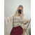 Sweter oversize z bufiastymi rękawami Tori beżowy