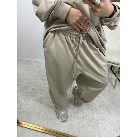 Komplet bawełniany Modern II plus size beżowy