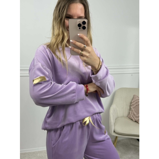 Komplet Welurowy Velvet lila