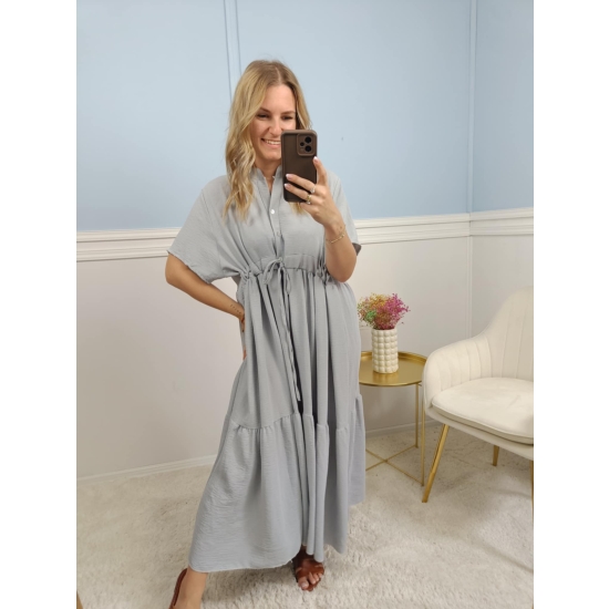 Sukienka Irene szara plus size