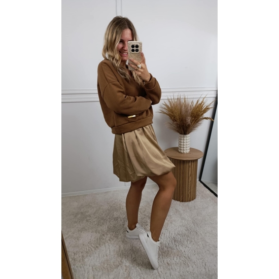 Komplet bluza z sukienką Peru brąz