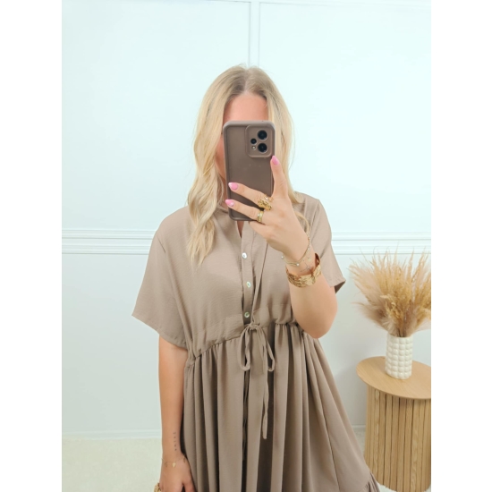 Sukienka Irene mokka plus size