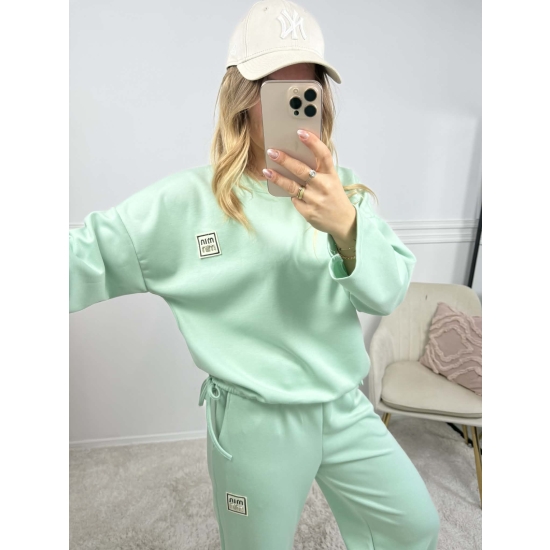 Komplet z wiązaniem Sami miętowy