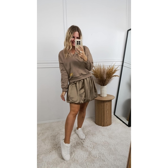 Komplet bluza z sukienką Peru fango