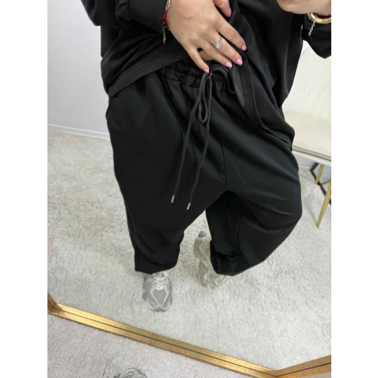 Komplet bawełniany Modern II plus size czarny