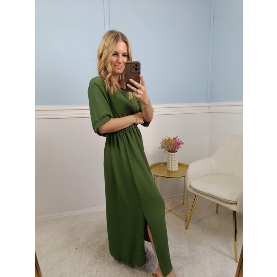 Sukienka midi Florencja khaki