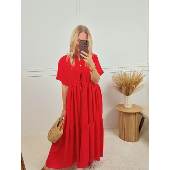 Sukienka Irene czerwona plus size