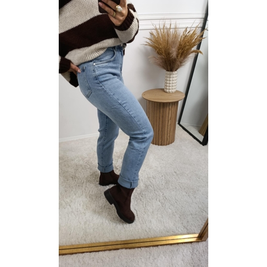 Spodnie jeansowe mom fit z wyższym stanem Goodies XS-XL