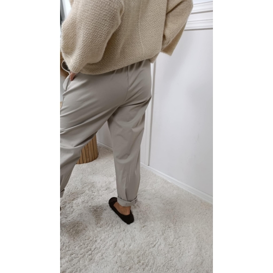 Spodnie bawełniane Roma fango