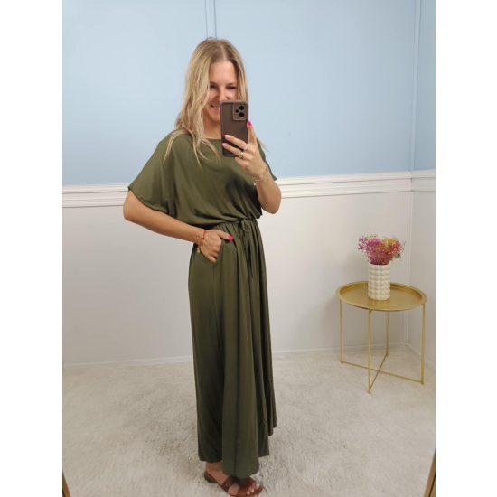 Sukienka maxi Roma khaki