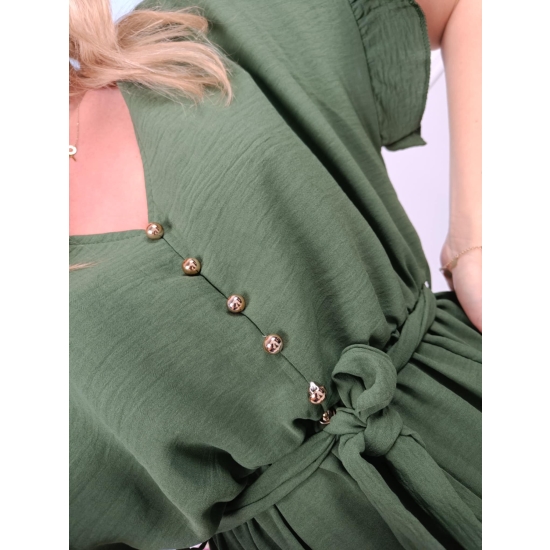 Sukienka midi Agnes khaki