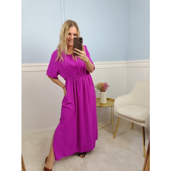 Sukienka maxi Elena amarantowa