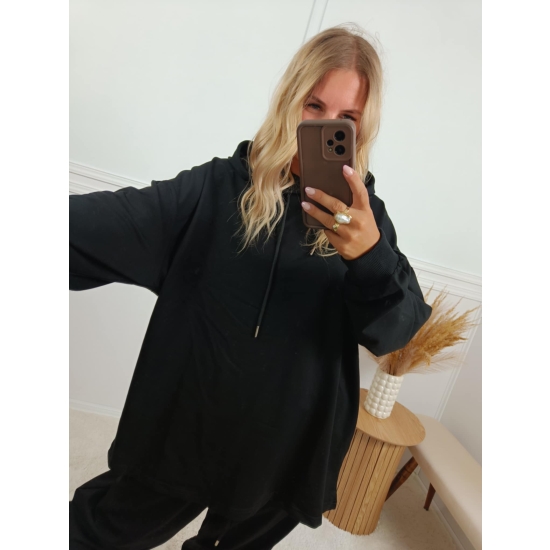 Komplet bawełniany Modern II plus size czarny