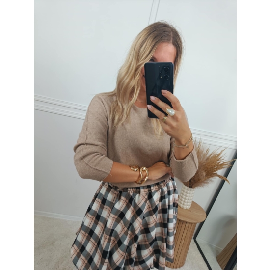 Sweter dopasowany Vero beżowy