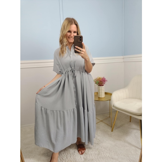 Sukienka Irene szara plus size