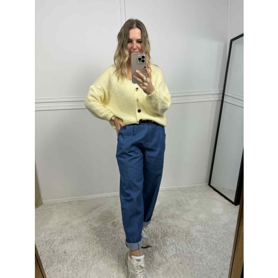 Spodnie jeansowe baggy Delfi jasne