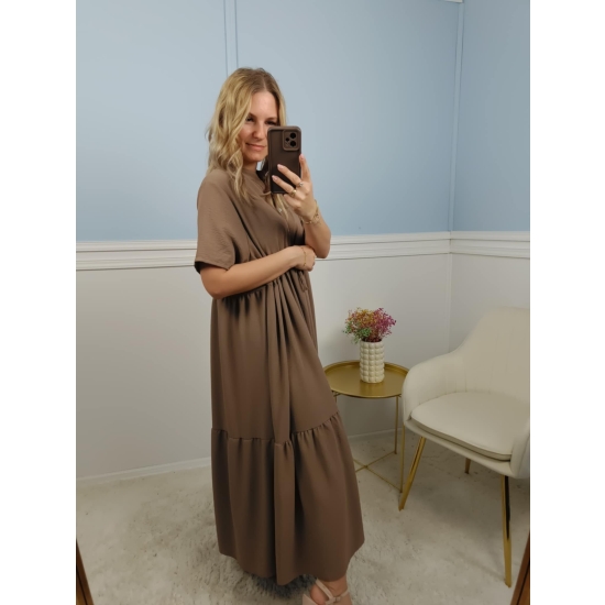 Sukienka Irene plus size mokka