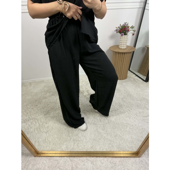 Komplet z koszulą Ewo czarny