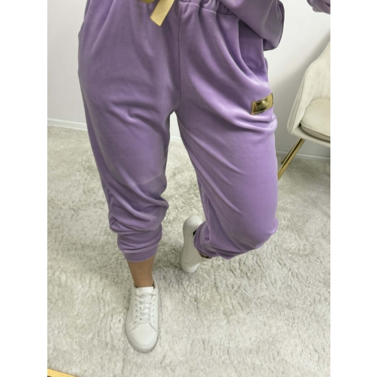 Komplet Welurowy Velvet lila