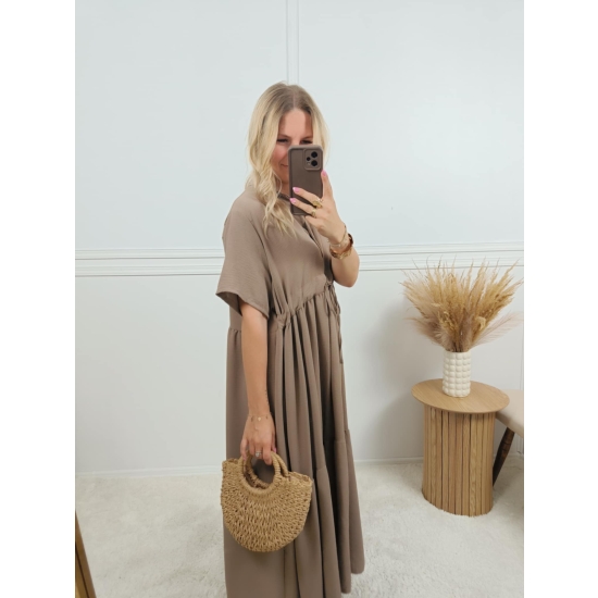 Sukienka Irene mokka plus size