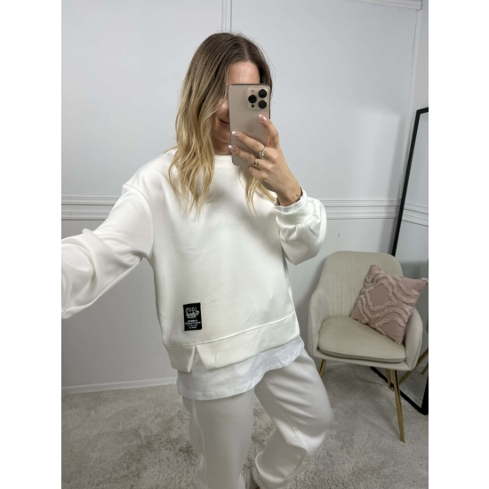 Komplet dresowy Bueno śmietankowy