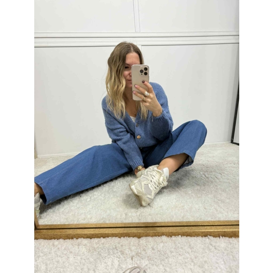 Spodnie jeansowe baggy Delfi jasne