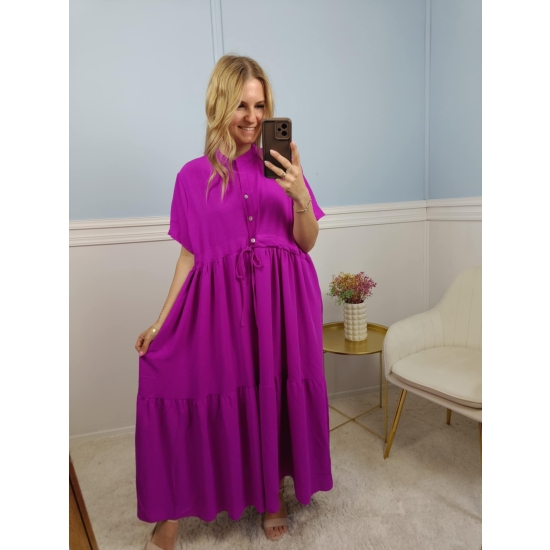 Sukienka Irene amarantowa plus size