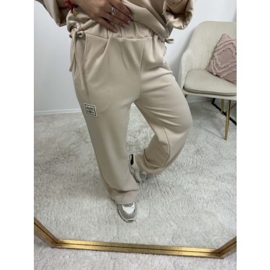 Komplet z wiązaniem Sami beżowy