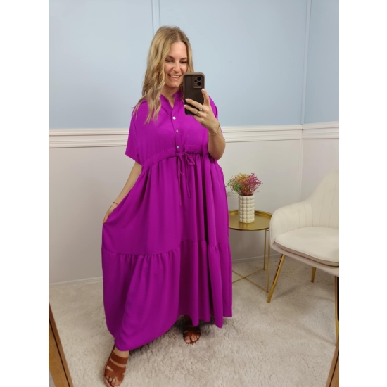 Sukienka Irene plus size amarantowa