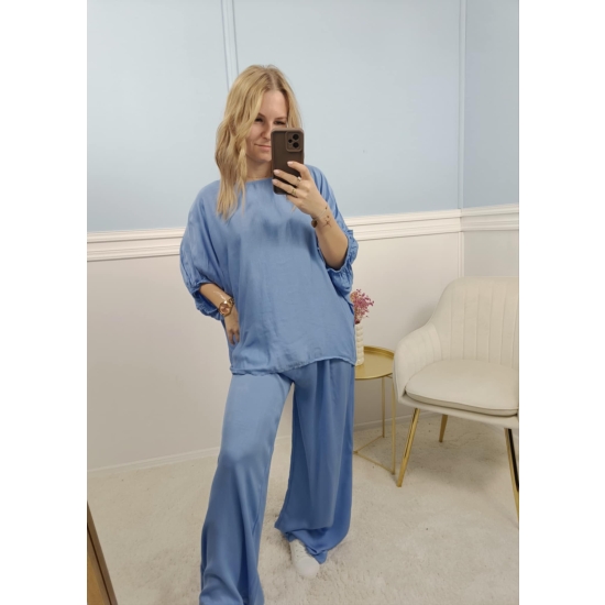 Wiskozowy kompet Vini blue jeans