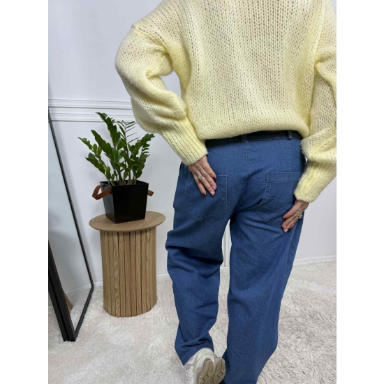 Spodnie jeansowe baggy Delfi jasne