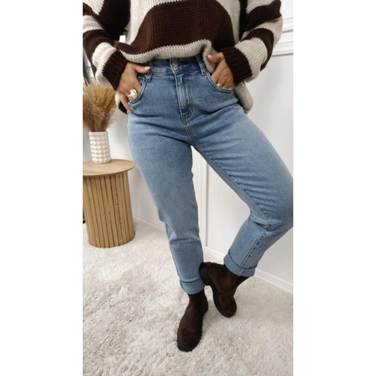 Spodnie jeansowe mom fit z wyższym stanem Goodies XS-XL