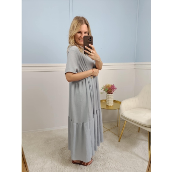 Sukienka Irene szara plus size